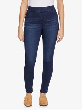 Nine West Indigo Pull on Cropped Skinny Jeans